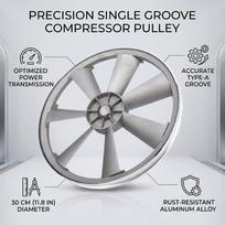 Single Groove Air Compressor Pulley Type A Belt Fit Compressor Belt Pulley  Motor Drive System