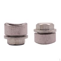 2 Pieces Exhaust Fitting Bung M18x1.5 18mm gray