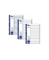 Skiriamieji plastikiniai lapai FORPUS, A-Z, vienspalviai, A4+