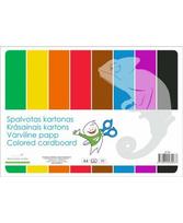 Spalvotas kartonas SM-LT, vienpusis, A4, 230 g/m2, 8 lapai