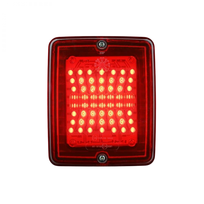 Gabaritų žibintas STRANDS Ize Led Light Red Lens Square