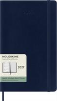 Moleskine Savaitinis kalendorius su užrašų knygele minkštu viršeliu Moleskine 2027 12M L, tamsiai mėlynas