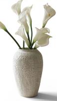 Botane Dirbtinių gėlių puokštė White Calla Lily