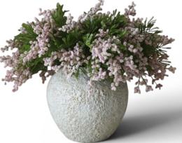 Botane Dirbtinių gėlių puokštė Mimosa Grand