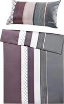 Joop Bedroom Patalynės komplektas Cornflower Stripes 135 x 200 cm deep wine iš satino medvilnės su pagalvės užvalkalu 40 x 80 cm