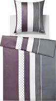 Joop Bedroom Patalynės komplektas Cornflower Stripes 135 x 200 cm deep wine iš satino medvilnės su pagalvės užvalkalu 80 x 80 cm
