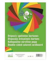 Spalvotas kartonas SM-LT, dvipusis, A4, 190 g/m2, 16 lapų