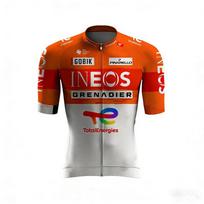 Ineos Summer Bike Jersey Men Mtb Short Sleeve Cycling Man Bike Shorts Set MTB Ropa Ciclismo Bicycle Shirts Maillot Clothing 4XL red