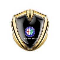 1 vnt. Naujas 3D metalinis automobilio šoninio sparno lipdukas Shield Emblema Ženklelis Logotipas Alfa Romeo Sportiva 159 156 Stelvio 147 Automobilio priedai For Alfa Romeo gray