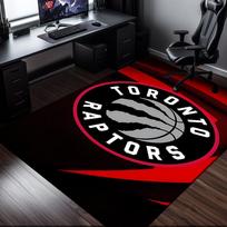 Raptors basketball Logo Rug Office Carpet Non-Slip Mat, Chair Rug Floor Covering for Gaming, Bedroom, Living Room , Home Decor Christmas Gift 80cmx120cm gray