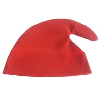 Long Pointed Xmas Elf Hat Soft Pixie Headwear Dress Up Gnome Hats  Renaissance Fair raudona