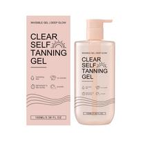 100ml Clear Self Tanning Gel ,Gradual Natural Tan Body Gel, Skin Hydrating Firming Lightweight Non Sticky Body Face Care 2pcs