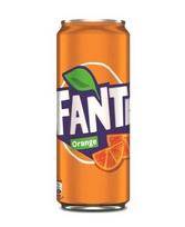 Gazuotas apelsinų skonio gaivusis gėrimas FANTA, 0.33l,