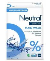 Skalbimo milteliai NEUTRAL Main Wash, 1.188 kg