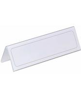 Pastatomos vardinės stalo kortelės DURABLE, 61/122 x 210 mm, 1 vnt