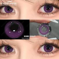 EYESHARE 1pora spalvoti kontaktiniai lęšiai akims mėlyni kontaktiniai lęšiai purpuriniai lęšiai Cosplay kontaktiniai lęšiai kasmetiniai madingi akių lęšiai smėlis