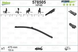 VALEO 578505 Valytuvai
