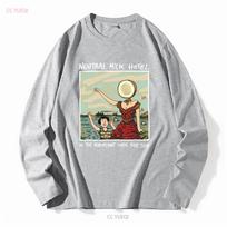 Neutral Milk Hotel Lėktuvu virš jūros T-shirt Vyras Moteris Dydis S 5XL vintage Skalbtas grafinis Atsitiktinis Stilingas L gray