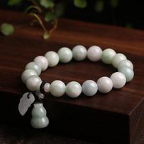 Natural Jade Pixiu Pendant Couple Bracelet gray
