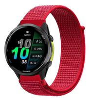 22mm 20mm Nylon Strap For Garmin Forerunner 970 570 165 965 55 Venu 3 Flag Style Fashion Wristband Garmin Active 6 Approach S50 Forerunner 970-965 black