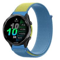 22mm 20mm Nylon Strap For Garmin Forerunner 970 570 165 965 55 Venu 3 Flag Style Fashion Wristband Garmin Active 6 Approach S50 Forerunner 570 47mm black