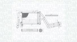MAGNETI MARELLI 350218488000 Šilumokaitis, salono šildymas