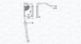 MAGNETI MARELLI 350218508000 Šilumokaitis, salono šildymas