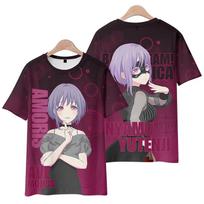 Popular Girl Band BanG Dream Ave Mujica T-shirts 3D Nyamu Yūtenji Print Kid Anime Tee Summer Men Women Harajuku Short Sleeve Top XXS gray