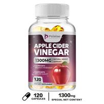 Pslalae - Apple Cider Vinegar 1300mg Capsules - Digestive and Immune System Health 120*1