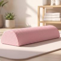 Half-Round Foam Roller Firm Support Half Round Fitness Equipment 30CM a rožinė