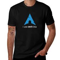 I Use Arch Btw Linux Tshirt Casual Lightweight Short Sleeve Top L black