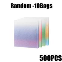 PET Gradient Sparkle Sticky Notes Pad Semi Transparent Pre Glued Self Adhesive Notepad for School Office Professionals gray