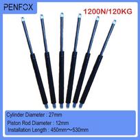 1 PC 450mm-530mm 120kgs/1200N Machine Universal Gas Spring Shock Absorbe Hydraulic Lift Support Furniture Strut Bar RV Bed Car 27-12-210-500 black