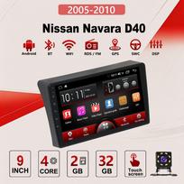 2Din Android Car-Play Car Radio,Nissan Navara D40 2005-2010,Multimedia Player Head Unit Stereo GPS Navigation BT WIFI,2+32GB 2+32GB juoda