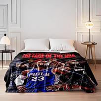 Lebrono NBA Tribute pledas visų sezonų pledas pietų pertraukos metamas dovanų 80cm x 120cm black