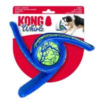 Kong Whirlz Throw M/L  - Besisukantis aportavimo žaislas šunims – plūduriuojantis, iš TPR gumos