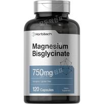Magnesium Horbach Magnesium Bisglycinate 750mg 120 Capsules 1 pcs