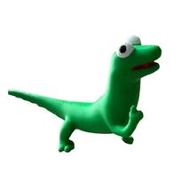 Rankų darbo 3D spausdintas žalias driežas Ornamentas Juokinga roplių miniatiūrinė figūrėlė Dovana filmų mėgėjui ir kolekcionieriams black