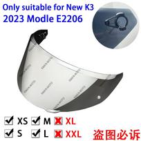Helmet Visor for AGV K3 Shield New Model E2206 Old K3 K4 Motorcycle Helmet Glasses Motorbike Helmet Lens Motorcycle AccessoriesSpeed Sensors 6 New K3 Silver