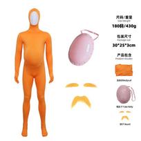 Lorax Kostiumas Pilnas Bodis Su Oranžiniu Tiulio Sijonu Helovino Šventė Cosplay Suaugusiems Vaikams 170cm Adult orange