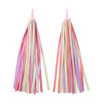 Kids Stroller & Bike Handlebar Tassel Streamers - Ribbon Decorations for Bicycles, Balance Bikes & Scooters