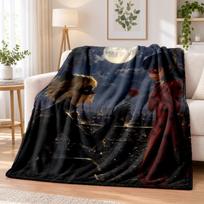 Miraculous Ladybug Flannel Throw Blanket Soft Warm Cozy For Sofa Bed Indoor Home Bedroom Use 100cmx150cm
