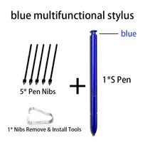 S Pen For Samsung Galaxy Note 10 SM-N970 SM-N970U EJ-PN970 Stylus Pen with 5 Replacement Nibs/Tips(Without Bluetooth) 6 mėlyna