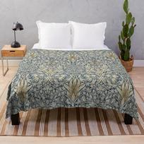 William Morris Snakeshead pattern Throw Blanket 100cm*130cm white
