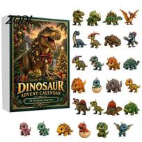 Advent Calendar for Boys Girls 24 Days Dinosaur Christmas 2026, Cute 2D Acrylic Themed Party Favors Figures Countdown Calendar, Holiday Gifts G brown