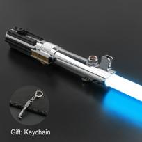 Anakino šviesos kardas Proffie 2.2 garso plokštė sklandus sūpynės metalinė rankena su LED juostele ašmenyse SD kortelė Skywalker replika Cosplay žaislai Premium RGB black