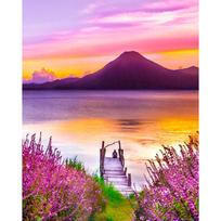 5D deimantinė mozaika 40×50 cm – Lilac Sunset (LG293e)