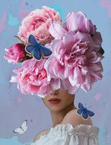 5D deimantinė mozaika 50×65 cm – Flower Dream in Pink (LMC032e)