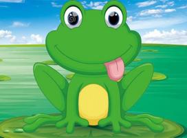 5D deimantinė mozaika 17×22 cm – Funny Little Frog (X006e)