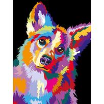 5D deimantinė mozaika 30×40 cm – Through the Eyes of a Corgi (LE135e)